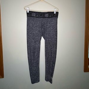PINK gray leggings sz M